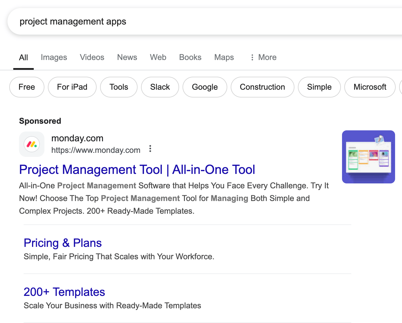 Örnek bir Google Ads reklamı görseli